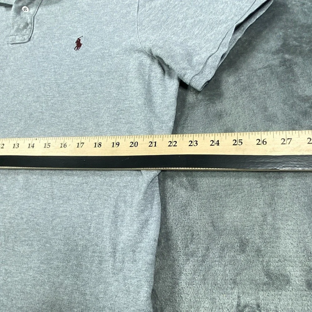 Vintage Polo Ralph Lauren Shirt Mens XL Grey‎ Classic Fit Golf All Cotton Preppy